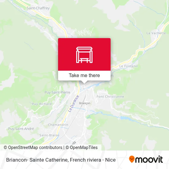 Briancon- Sainte Catherine map