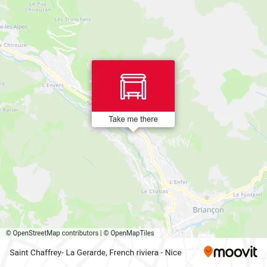 Mapa Saint Chaffrey- La Gerarde