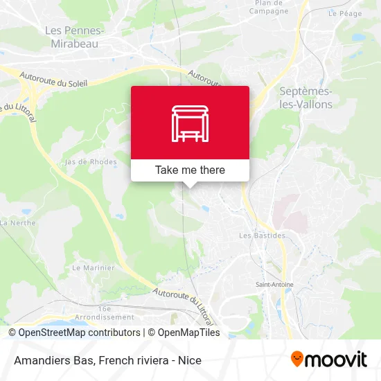 Amandiers Bas map