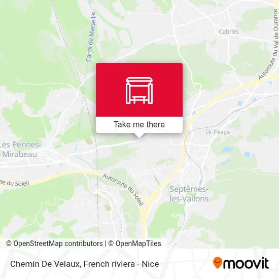 Chemin De Velaux map