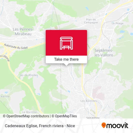 Cadeneaux Eglise map