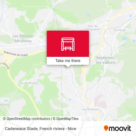 Cadeneaux Stade map