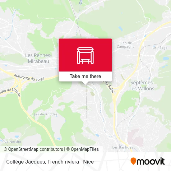Collège Jacques map