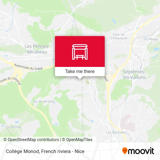 Collège Monod map