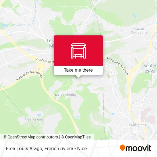 Erea Louis Arago map