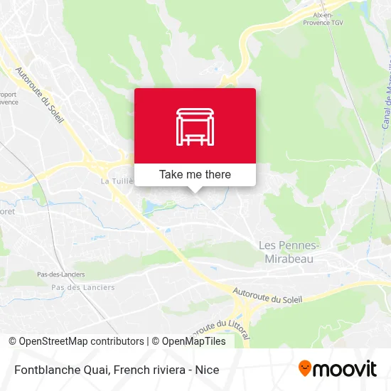 Fontblanche Quai map