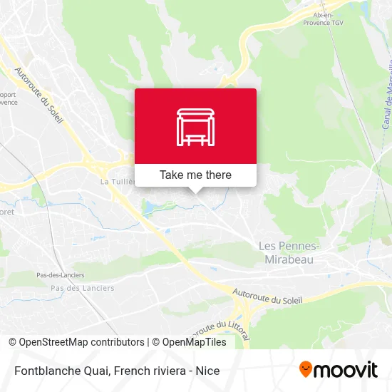 Fontblanche Quai map