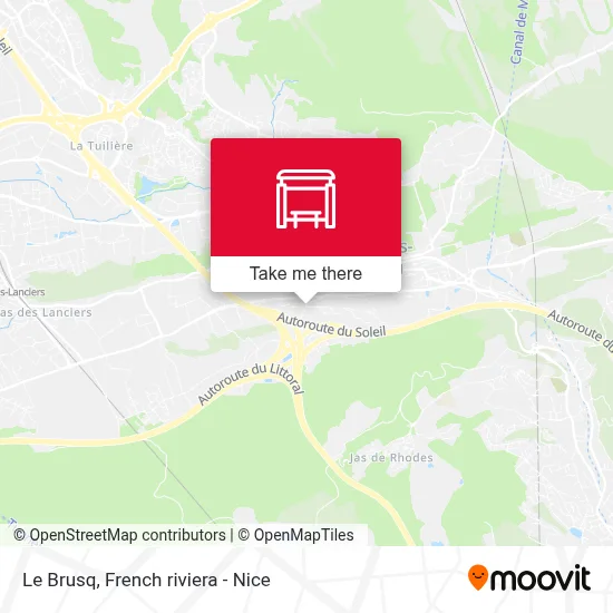 Le Brusq map