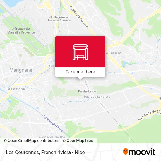Les Couronnes map