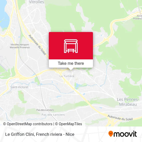 Le Griffon Clini map