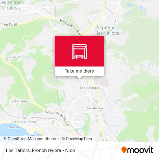 Les Tabors map