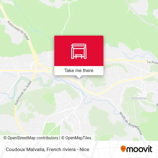 Coudoux Malvalla map