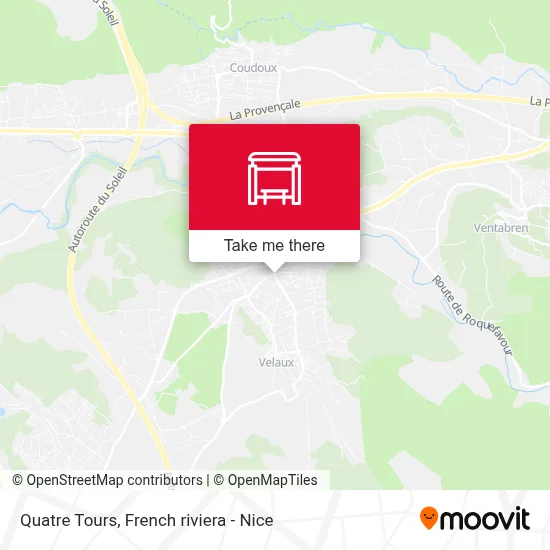 Quatre Tours map
