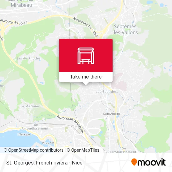 St Georges map