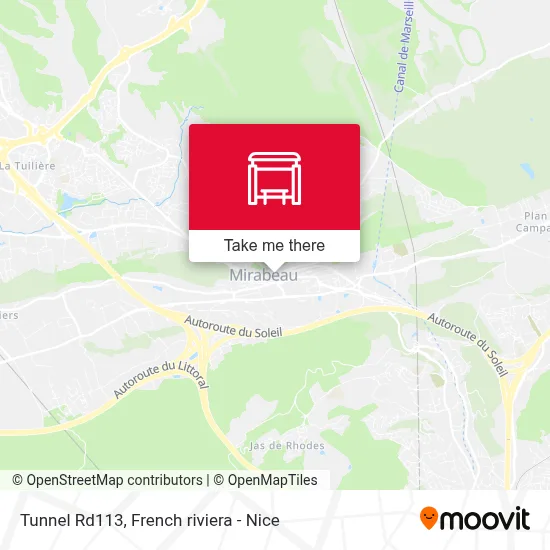 Tunnel Rd113 map