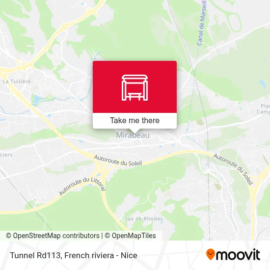 Tunnel Rd113 map