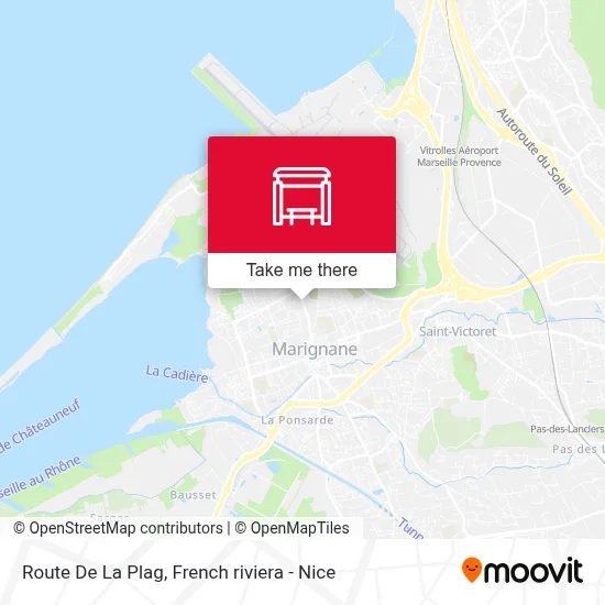 Route De La Plag map