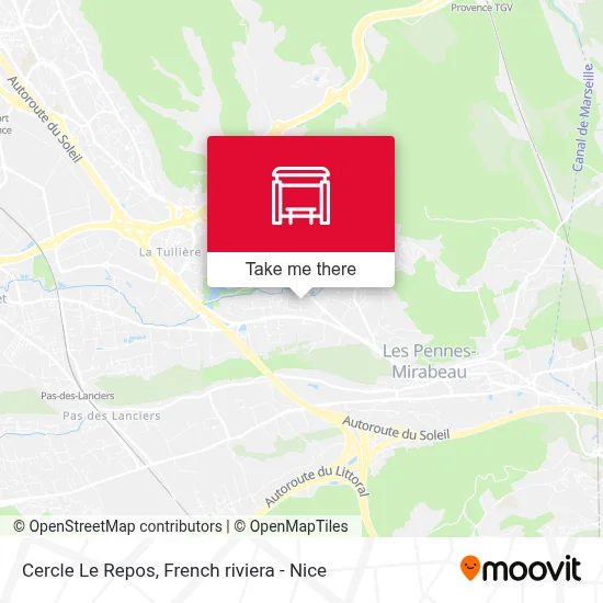 Cercle Le Repos map