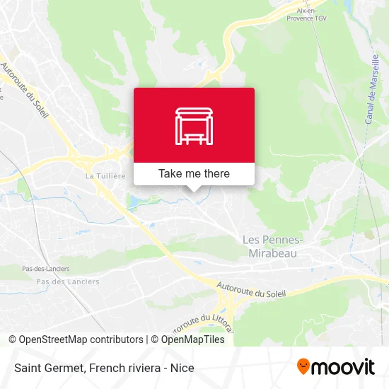 Saint Germet map