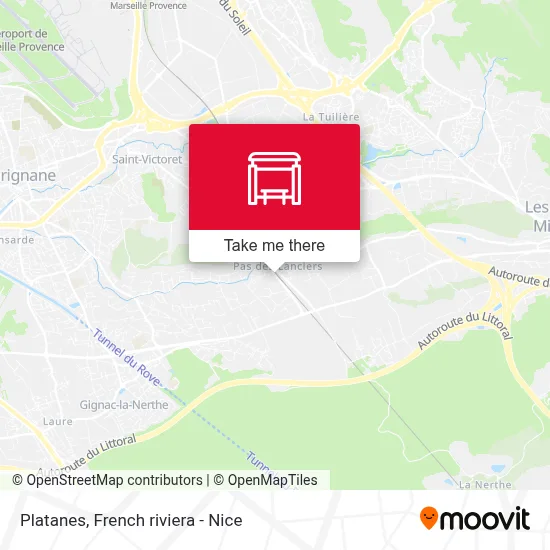 Platanes map