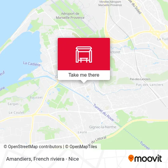 Amandiers map
