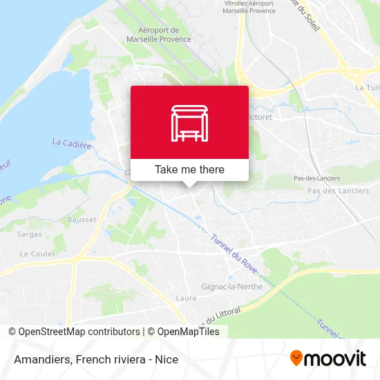 Amandiers map