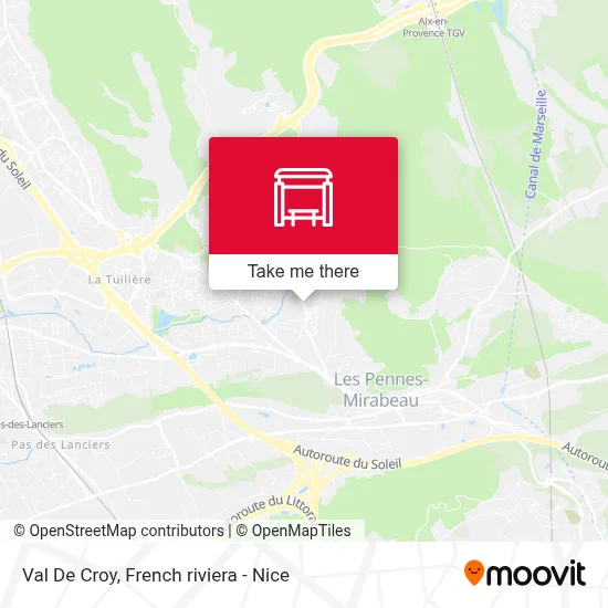 Val De Croy map