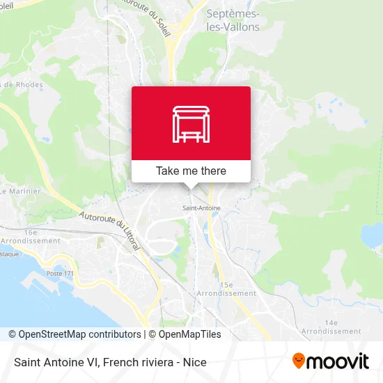 Saint Antoine VI map