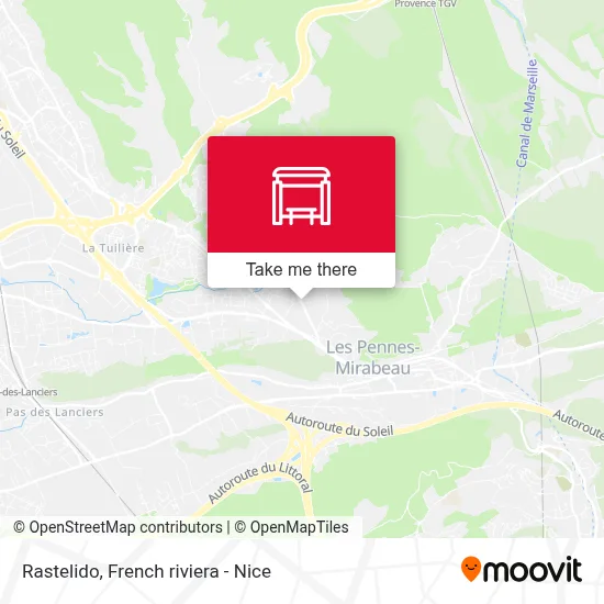 Mapa Rastelido