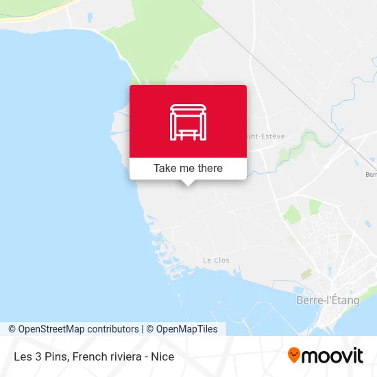Les 3 Pins map