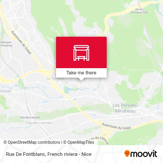 Rue De Fontblanc map