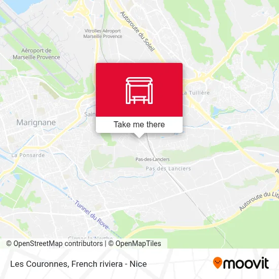 Les Couronnes map