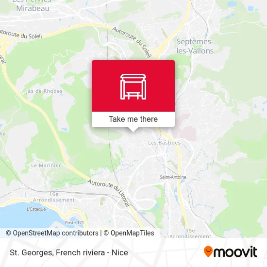 St Georges map