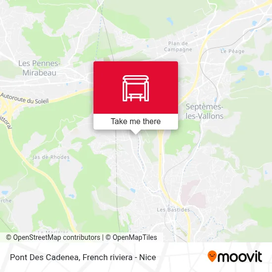 Pont Des Cadenea map