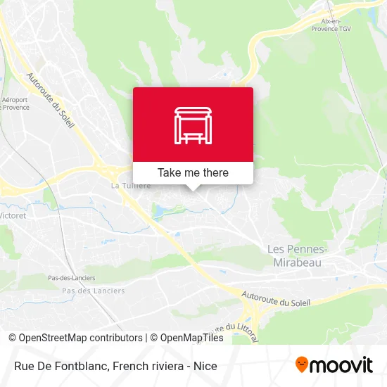 Rue De Fontblanc map