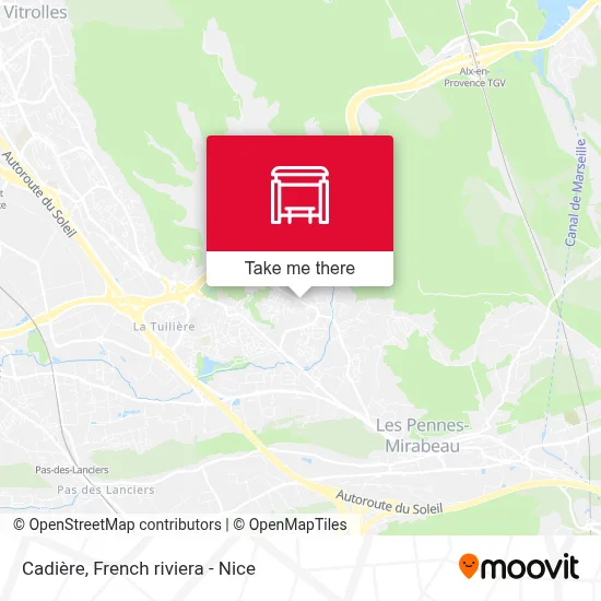 Cadière map