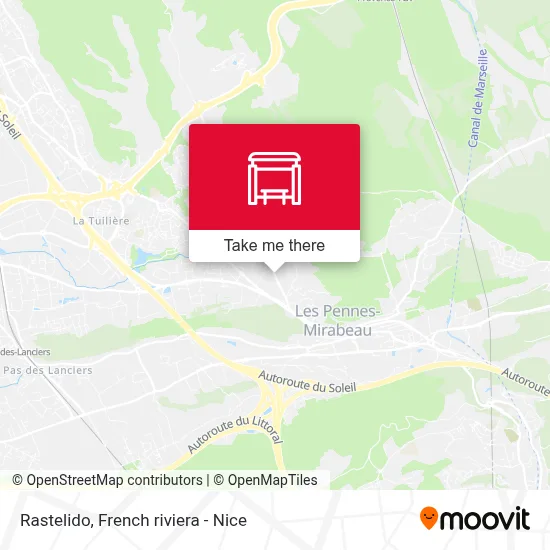 Mapa Rastelido