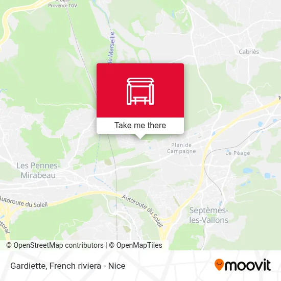 Gardiette map