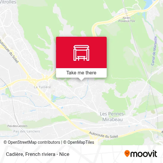 Cadière map