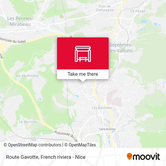 Route Gavotte map