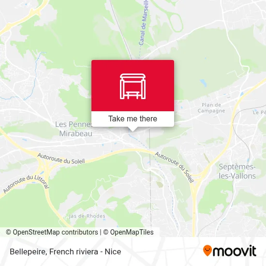 Bellepeire map