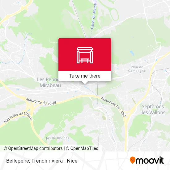 Bellepeire map