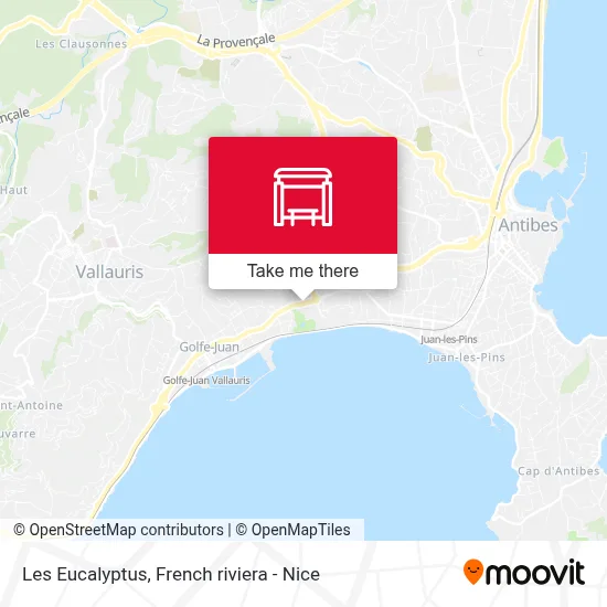 Les Eucalyptus map