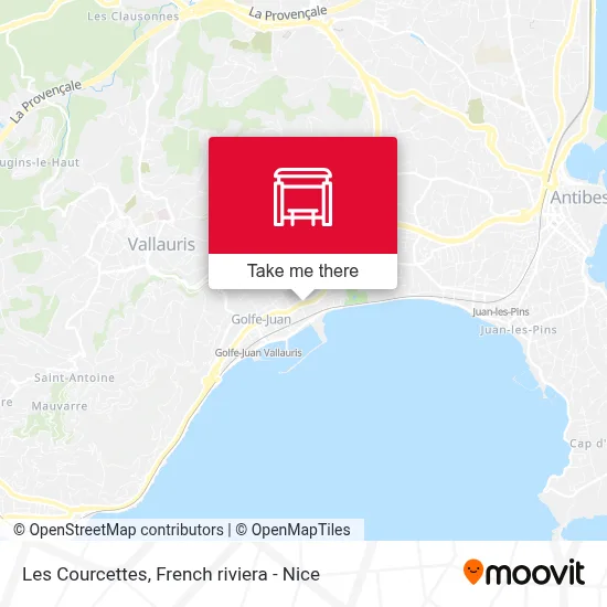 Les Courcettes map