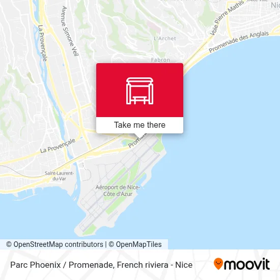 Mapa Parc Phoenix / Promenade
