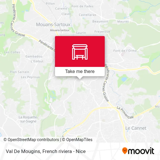 Val De Mougins map