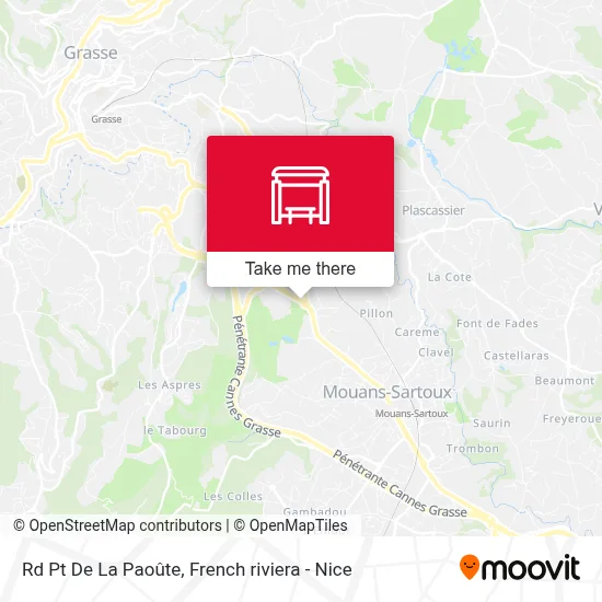 Rd Pt De La Paoûte map