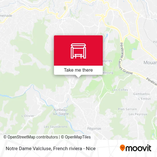 Notre Dame Valcluse map