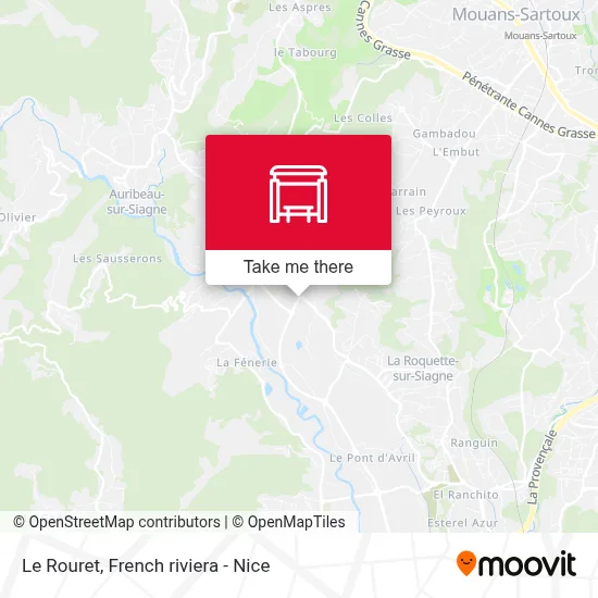 Le Rouret map