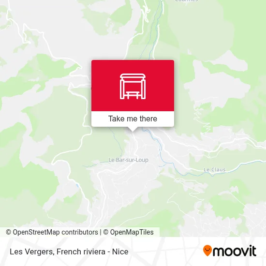 Les Vergers map